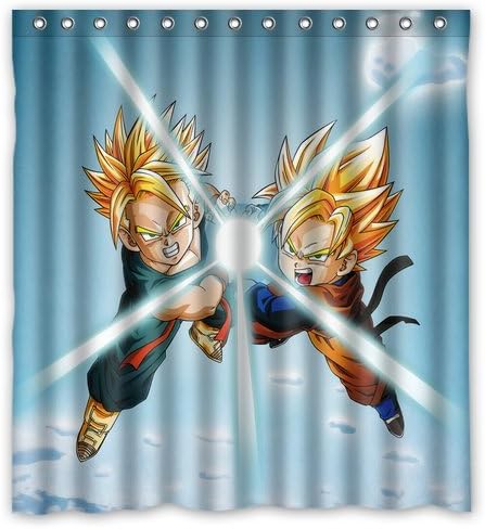 Personalized Custom Fashion Dragon Ball Z Shower Curtain Bathroom Decoration Mildew Waterproof Polyester Fabric Shower Curtains 66" x 72" Inch