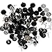 120 Pieces Tie Tacks Blank Pins with 120 Pieces PVC Rubber Pin Backs
