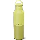 Klean Kanteen Rise Classic Insulated Water Bottle - Keep Drinks Cold for 65 Hours - Stainless Steel - Insulated Water Bottle - Leak & Sweat-Proof - Arch Loop Cap - 20 oz - Acacia