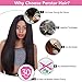 Perstar Brazilian Straight Human Hair Lace Front Wigs Glueless Human Hair Wigs 100% Unprocessed Pre Plucked Human Hair Wigs for Black Women Brazilian Virgin Hair Straight 13x4 Lace Frontal Wig 18
