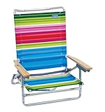 Rio Beach Classic 5 Position Lay Flat Folding Beach Chair