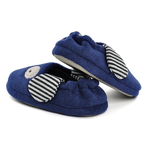image for Estamico Toddler Boys Doggy Slippers Cartoon Puppy House Shoes US 9-10