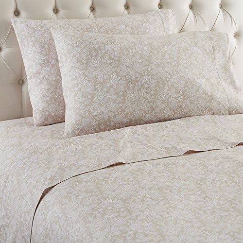 Thermee Micro Flannel Shavel Home Products Sheet Set, Full, Romance