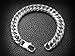 Thick Silver Bracelet for Men - Solid Stainless Steel Cuban Link + Gift Bag