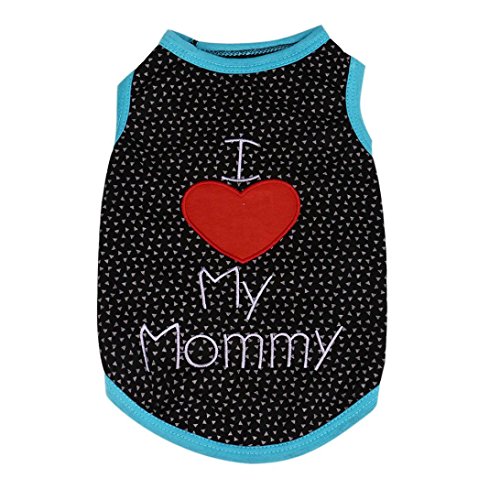 Sumen Small Pet Dog Clothes Fashion Vest Puppy Cat Apparel (M, Blue) - Thumbnail 5