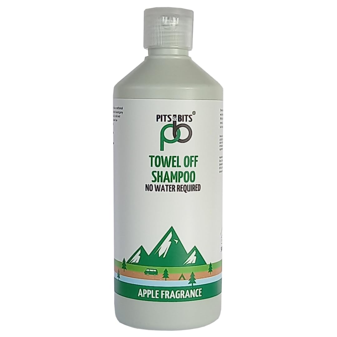 Pits and Bits Rinse Free Shampoo, Apple Fragrance, No Additional Water Or Rinsing Required 500ml