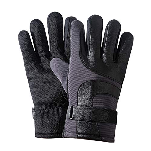 FUFU Fäustlinge Radfahrenhandschuhe, Winterlaufwerkscreenhandschuhe, Mountainbike Motorrad Angelhandschuhe (Color : Gray…