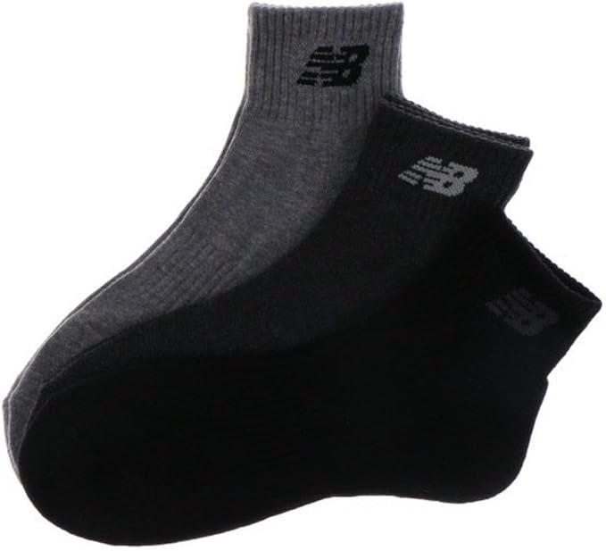Amazon New Balance ニューバランス メンズ レディース ソックス 3足組 靴下 Jasl7793 グレー 23 25 スポーツソックス 通販