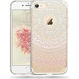 iPhone 7 [4.7''] Case - Anwish Mint Mandala Sun Lace Totem Series Print Cover Vogue Soft TPU Crystal Back Unique Ultraslim Thin Clear Protect Case For iPhone 7