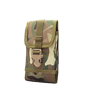 OneTigris スマホポーチ 多機能　シンプル　ミリタリー風　iPhone7･7Plus･Xperia･Galaxyなどの5.5インチ以内対応