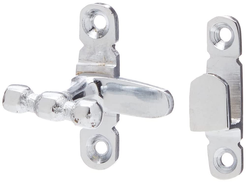 Merriway® BH01598 Showcase Type Cupboard Cabinet Door Turn Catches - Polished Chrome