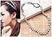 Onwon New Fashion Silver Rhinestone Crystal Flower Hair Band Elastic Headband For Women/Lady/Girl