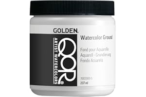 GOLDEN QoR Watercolor Ground, 8 oz. Jar, Professional Mediums & Grounds