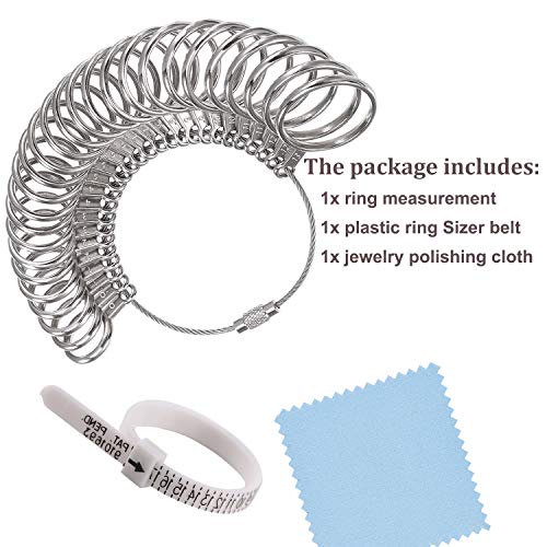 5 Stainless+Finger+Sizing+Measuring+Jewelry