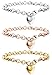 Besteel 3 PCS Stainless Steel Chain Link Bracelets for Women with Finish Heart Charm Bracelet Jewelry Set