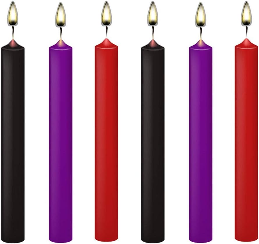 Low Temperature Candles 6 Pcs Romantic Candles Wax Dripping Candles Low