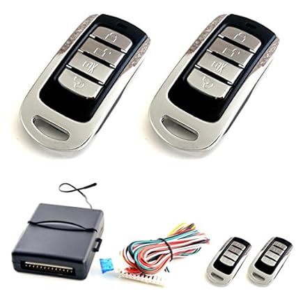 Akhan 100F11 - Funkfernbedienung für vorhandene original Zentralverriegelung, mit 2 Handsender geeignet für pneumatische, ele