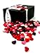 Gimbal's Cherry Lovers Heart Shaped Jelly Beans, 2 lb Bag in a BlackTie Box