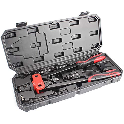 MOUTEC 14-inch Heavy Duty Hand Rivet Nut Setter Kit -Metric&SAE W/90pc Rivnuts. - Thumbnail 7