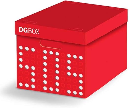 LAVATELLI DG Box Caja en Carton, Rojo/Blanco, 32 x 44 x 28 cm: Amazon.es: Hogar