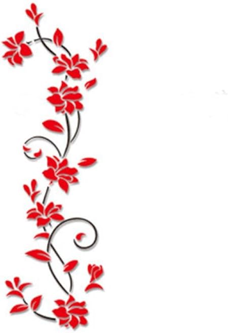 Resplend Haushalt Aufkleber Resplend Diy Wandtattoo 3d Acryl Crystal Wandsticker Stereo Wandaufkleber Zuhause Wohnzimmer Schlafzimmer Wandbilder Tv Hintergrund Wanddeko Rot Amazon De Kuche Haushalt