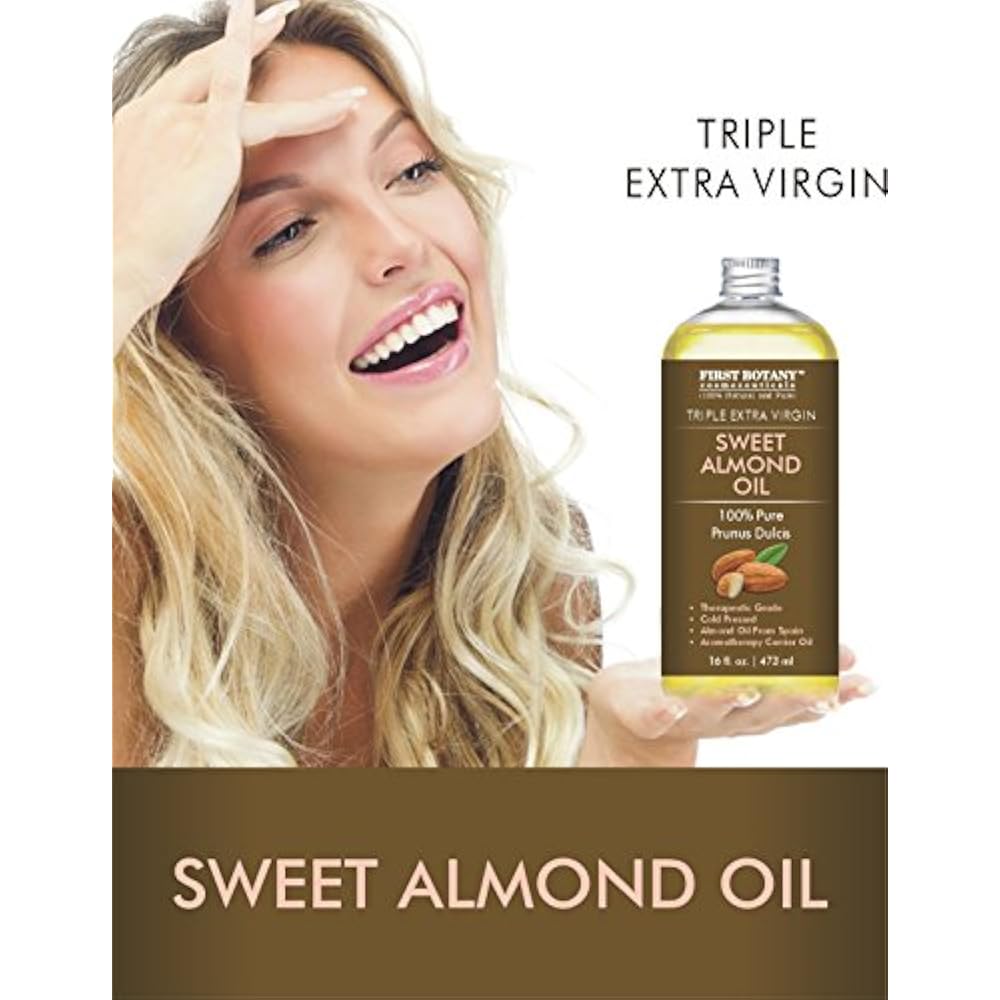 Cold Pressed Sweet Almond Oil Triple AAA+ Grade Quality, For Hair