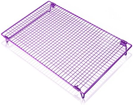 Moyad Cooling Rack for Baking Heavy Duty and Nonstick Wire Baking Rack for Cookies Bread Cupcakes, 17 x 11 Inch, Purple