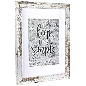 Home&Me 11x14 White Picture Frame - Made to Display Pictures 8x10 with Mat or 11x14 Without Mat - Wide Molding - Wall Mounting Material Included ...