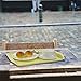 Doryh 4 Pack Rectangular Fast Food Serving Tray, Plastic Restaurant Serving Tray