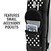 USA Gear Camera Sling Shoulder Strap - Adjustable Neoprene, Safety Tether, Accessory Pocket, DSLR Strap Quick Release - Compatible with Canon, Nikon, Sony and More DSLR Mirrorless Cameras (Polka Dot)