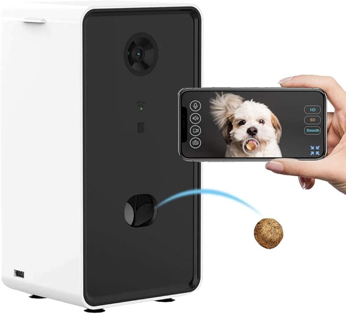 Innotic Dog Camera Treat Dispenser, 720P HD WiFi Pet