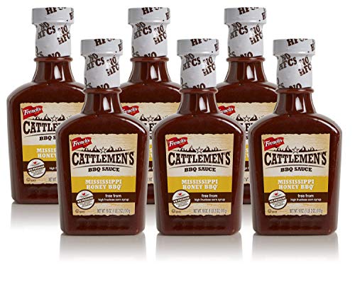 Cattlemens Mississippi Honey Bbq Sauce No High-Fructose Corn Syrup Real Ingredients 18Oz (Pack Of 6)