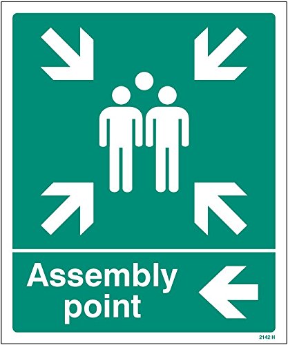 Caledonia Signs 82142H Assembly Point, Left