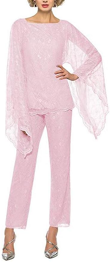 pink plus size pant suit
