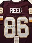 Autographed/Signed Jordan Reed Washington Redskins Maroon Football Jersey JSA COA