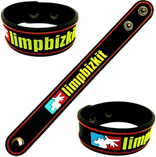 1 Pcs. Limp Bizkit Hard Core Heavy Metal Punk Rock Music Band Logo Symbol Sign Rubber Silicone Bracelet Wristband by BEST EXPO