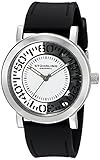 Stuhrling Original Women's 830.01 Symphony Quartz Black Silicone Strap Watch