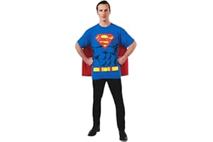 RUBIES Rubie's Costume Co Men's Dc Comics Superman T-Shirt With Cape