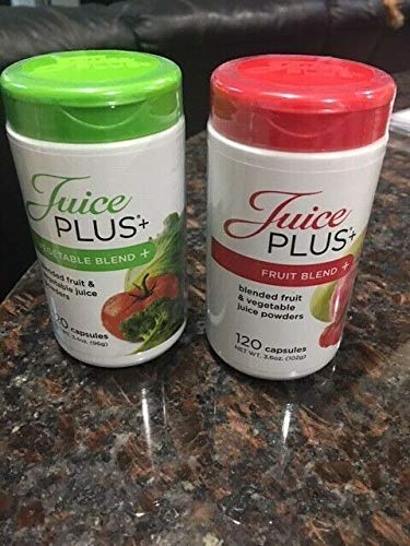 Juice Plus+ Orchard Blend & Garden Blend Capsules 3.2 oz. (1 Bottle Each/120 Capsules) ...