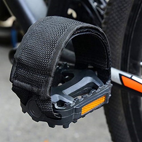 Kasmena 1 Pair Adjustable Bike Pedal Straps Bicycle Feet Strap Pedal Straps for Fixed Gear Bike