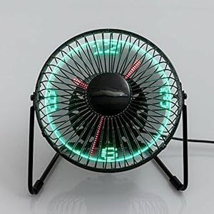 RED5 Desktop LED Clock Fan
