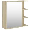 vidaXL-Armario-con-Espejo-de-Bano-Inodoro-Aseo-Muebles-Mobiliario-Almacenamiento-Estante-Decoracion-Adorno-Aglomerado