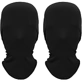 Supeniu 2 Pieces Full Face Mask Halloween Spandex Cosplay Hood Faceless Morph Masks Unisex Adult Party Costume Head Cloth