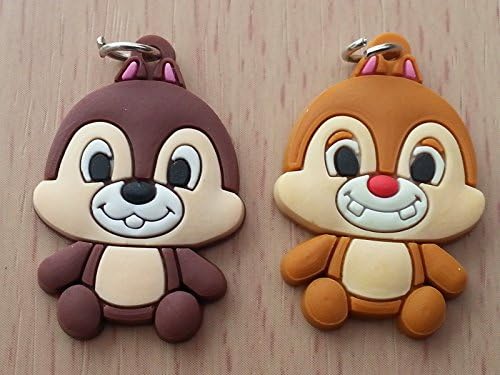 Pack 2 - Chip N Dale Chipmunks Loom Band Charms Bracelets DIY