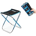 AOUTACC Ultralight Portable Folding Camping Stool for Outdoor Fishing Hiking Backpacking Travelling(XL:13"x14"x15";Large:11.8"x11"x11.4"; Medium:8.3"x9.5"x 11")