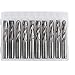 HQMaster 10 Pack 6mm End Mill Milling Cutter CNC Spiral Router Bits Tungsten Steel 22mm Flute Length, 45mm OAL, Upcut Cutting Tool for Acrylic PVC ABS Plywood Hardwood