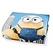 6pc Despicable Me Minions Twin Bedding Set Yellow and Cool Comforter Sheet Set and Sham