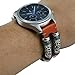 For Samsung Gear S3 Watch Strap,Retro Leather Wristband Band Bracelet Quick Replacement Watchband (Brown)