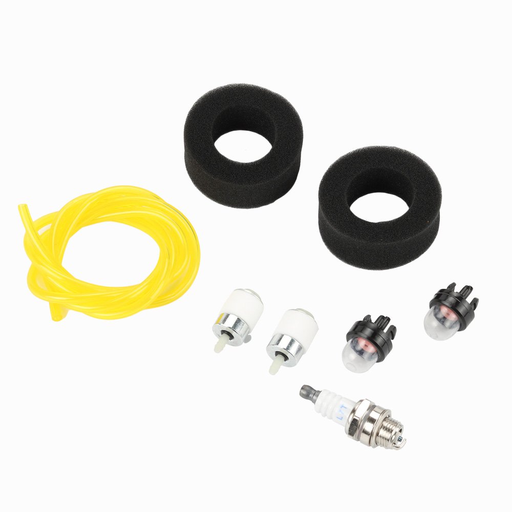 Amazon.com : Hilom Air Filter Fuel Line Fuel Filter for Troy Bilt TB3100BV  TB310QS TB320 TB320BV Leaf Blower TB15CS TB25CS TB25ET TB75SS TB90BC String  ...