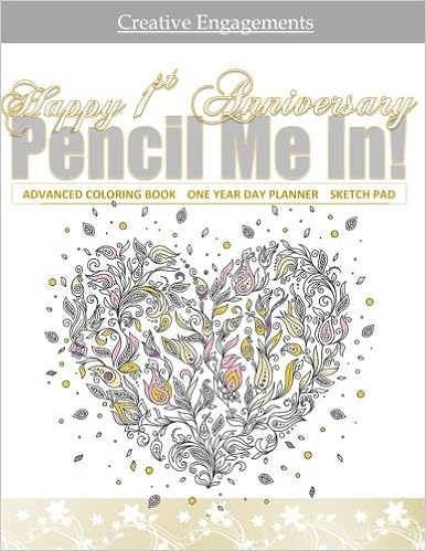 Amazon Com Happy 1st Anniversary Adult Coloring Book Day Planner